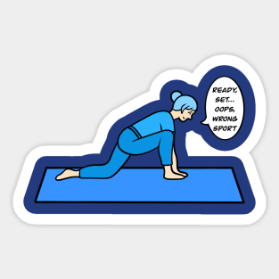 Yoga low lunge pose Sticker
